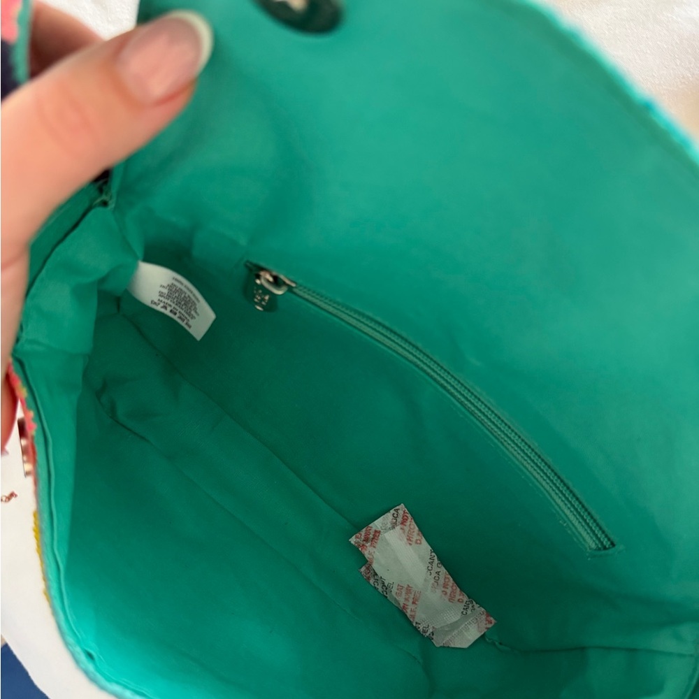 Express Multicolor Sequin Beaded Shoulder Bag NWT - image 9